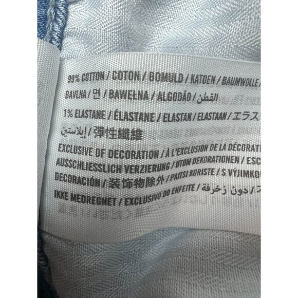 Hollister Jean Shorts Women Size 26 Blue Light Wash High Rise Boyfriend Denim - Picture 11 of 13